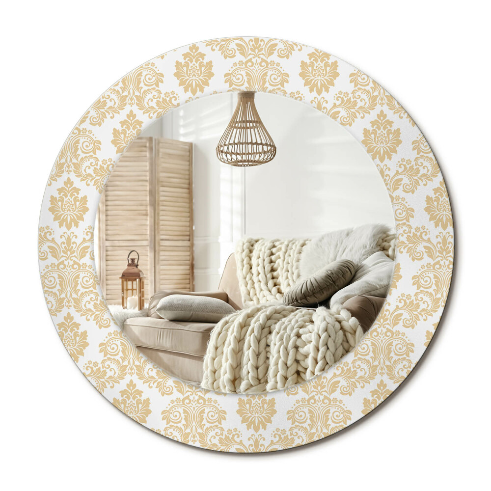 Kulaté dekorační zrcadlo na zeď Barokní vzor