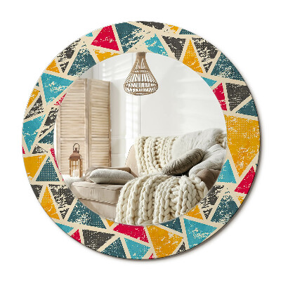 Kulaté dekorační zrcadlo na zeď Retro kompozice