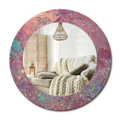 Kulaté dekorační zrcadlo Festival barev