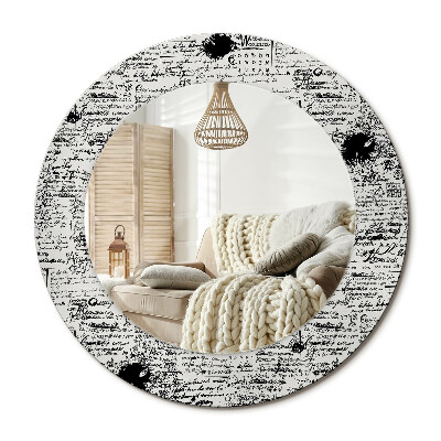 Kulaté dekorační zrcadlo na zeď Klikyháky