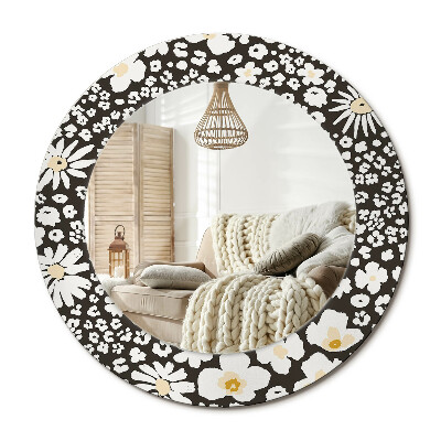 Kulaté dekorační zrcadlo na zeď Sedmikrásky