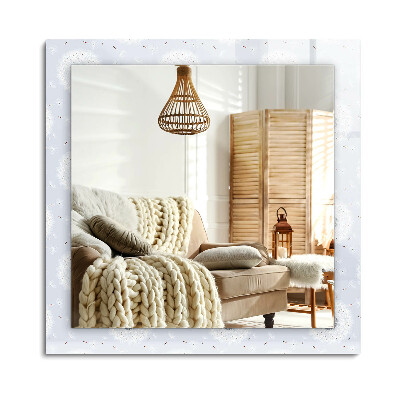 Obdélníkové zrcadlo rám s potiskem Květiny pampelišky