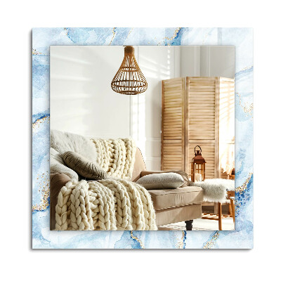 Obdélníkové dekorační zrcadlo na zeď Abstraktní mramorový vzor