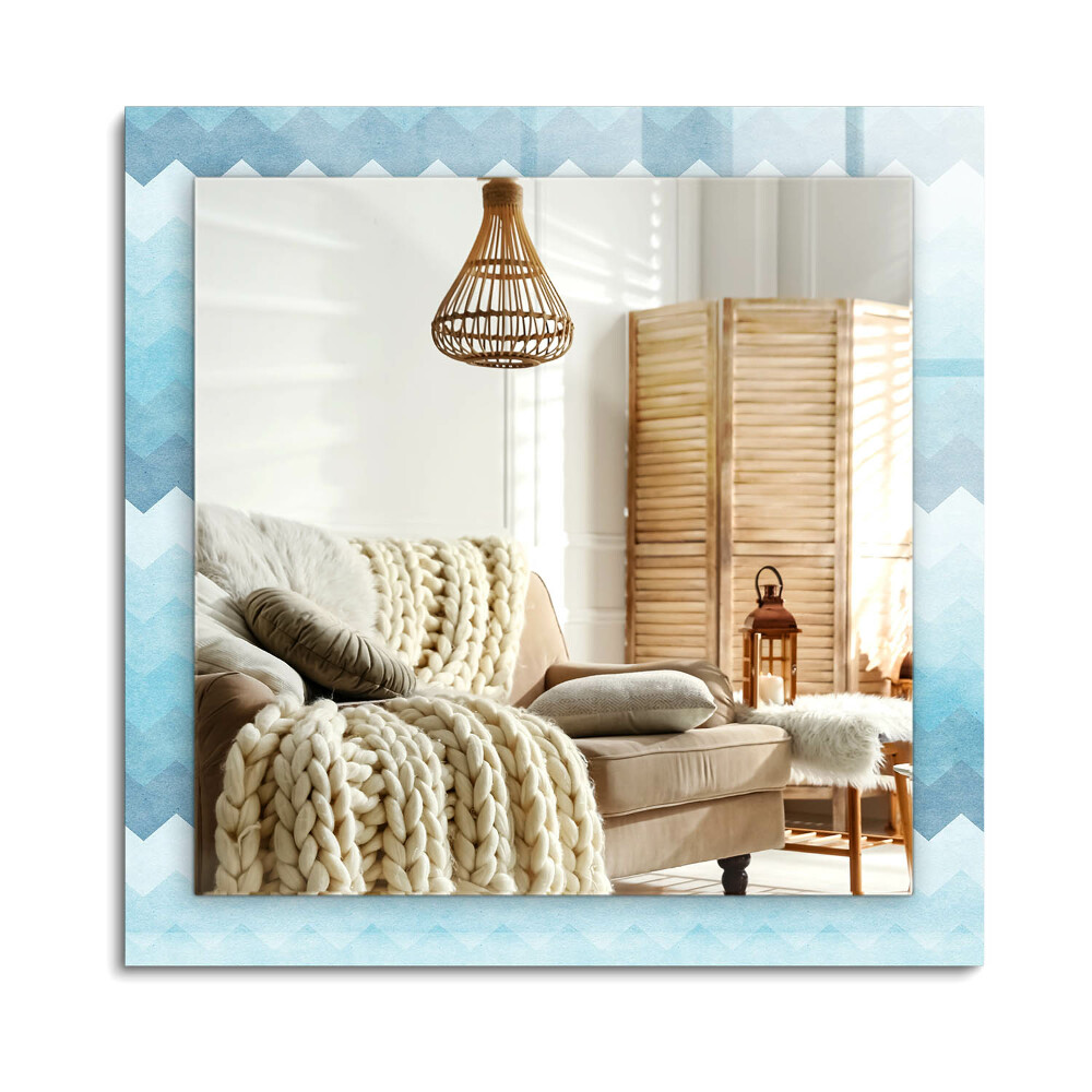 Obdélníkové dekorační zrcadlo Cikcak přechodový vzor