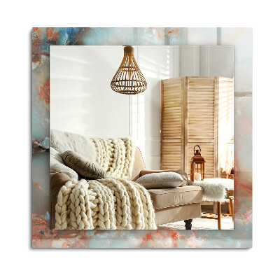 Obdélníkové dekorační zrcadlo na zeď Abstraktní barevné textury