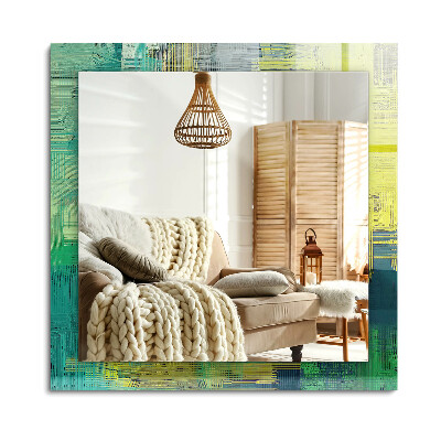 Obdélníkové zrcadlo rám s potiskem Abstraktní kompozice barev