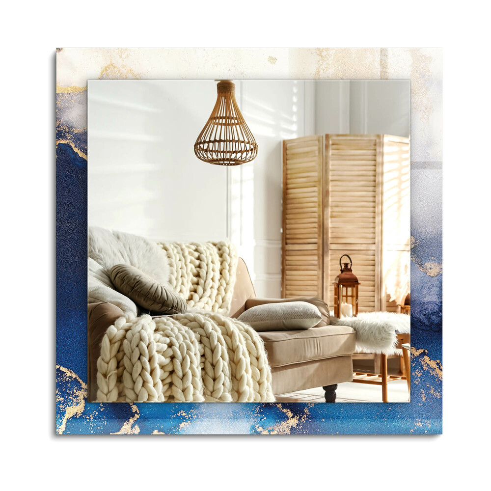 Obdélníkové zrcadlo rám s potiskem Abstraktní plastické umění