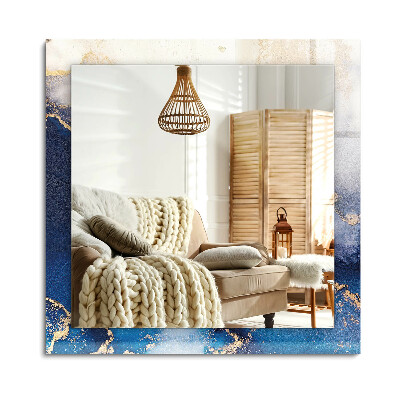 Obdélníkové zrcadlo rám s potiskem Abstraktní plastické umění