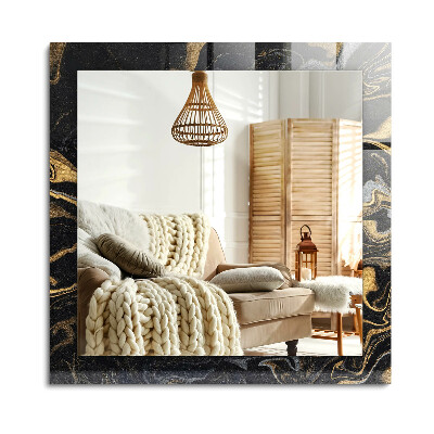 Obdélníkové dekorační zrcadlo Abstraktní mramorový vzor