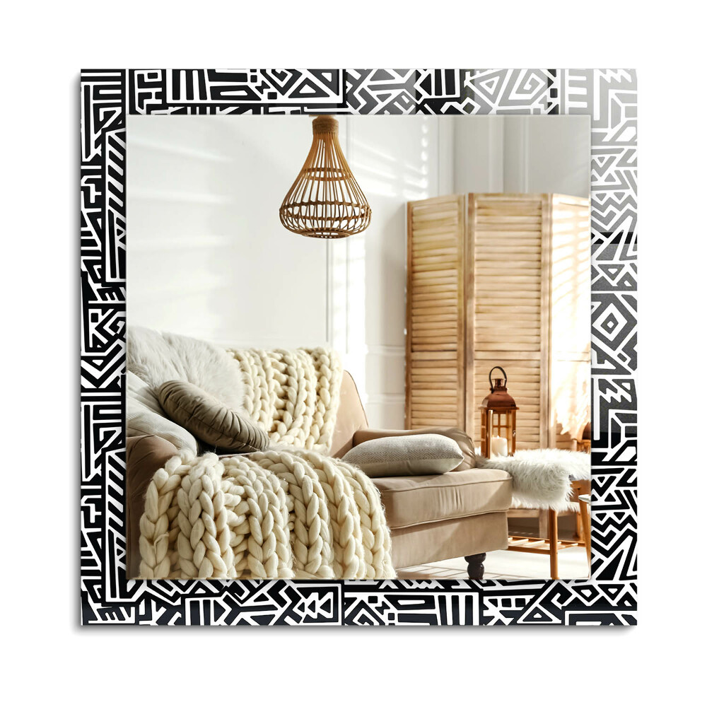 Obdélníkové dekorační zrcadlo Geometrický vzor