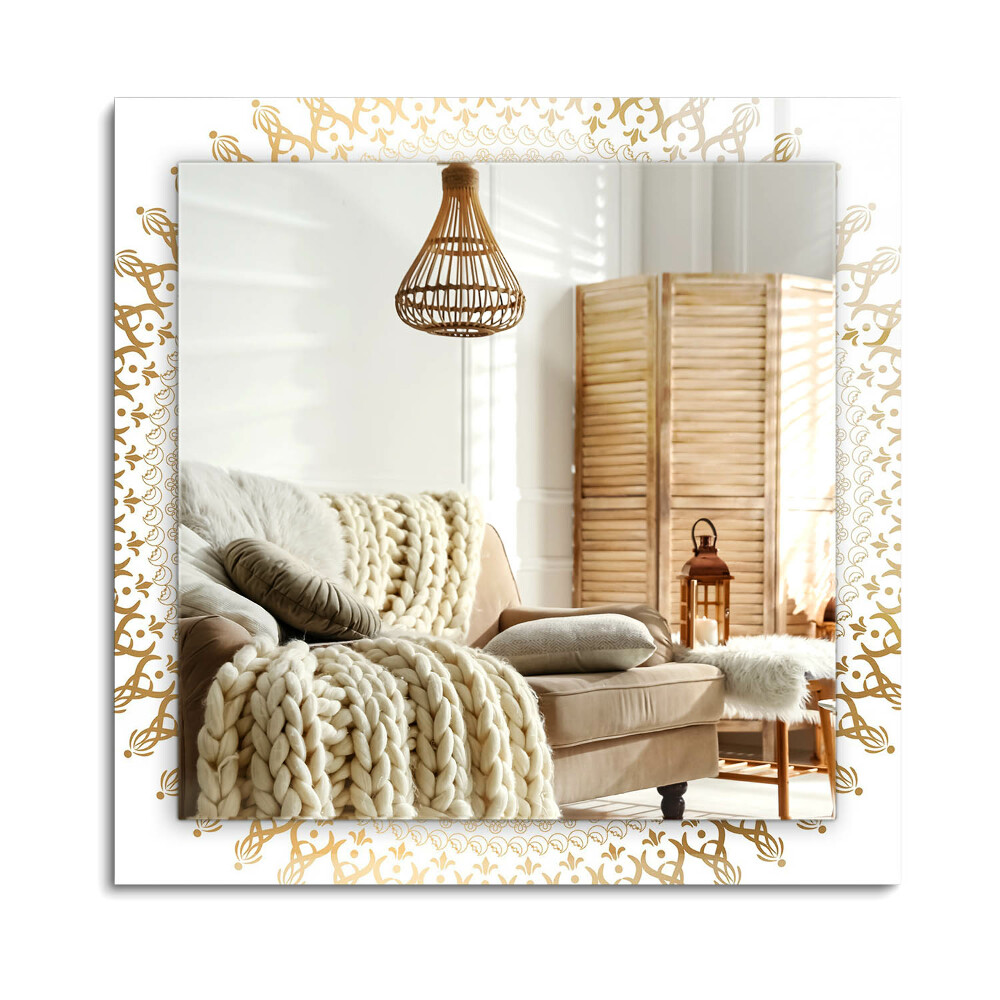 Obdélníkové dekorační zrcadlo vzor mandaly