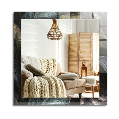 Obdélníkové dekorační zrcadlo Barevné listy rostlin