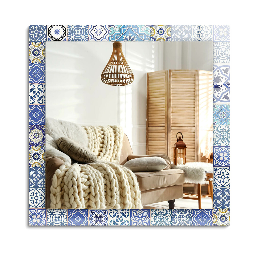 Obdélníkové dekorační zrcadlo Barevné mozaikové dlaždice