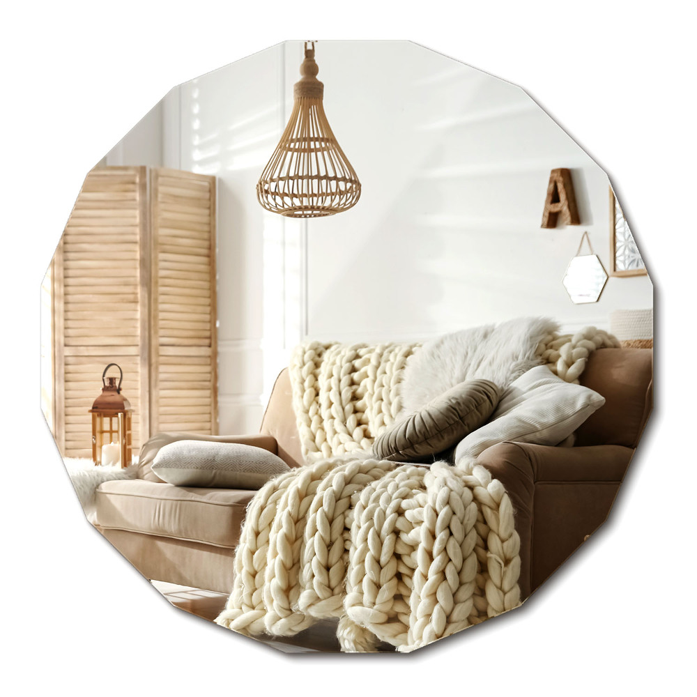 Polygonální nástěnné zrcadlo unikátní