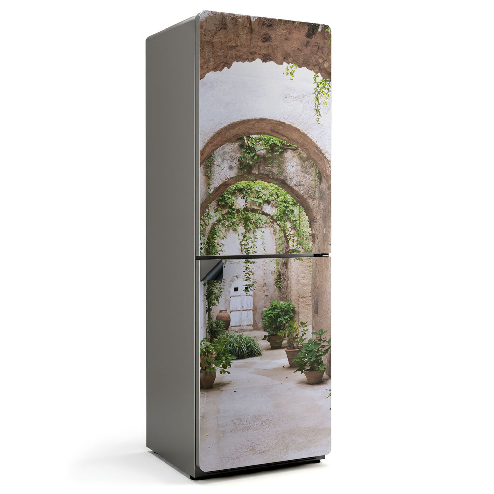 Magnet na ledničku Zelená cesta mezi rostlinami