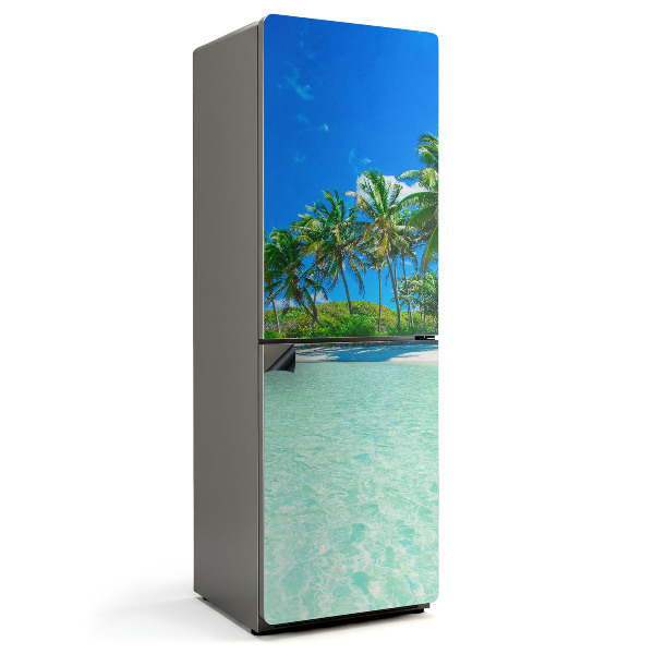 Magnet na ledničku Tropická krajina s palmami