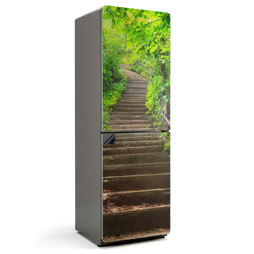 Magnet na ledničku Zelená scenérie se schody