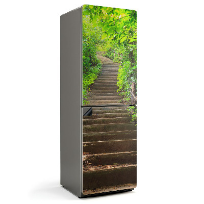 Magnet na ledničku Zelená scenérie se schody