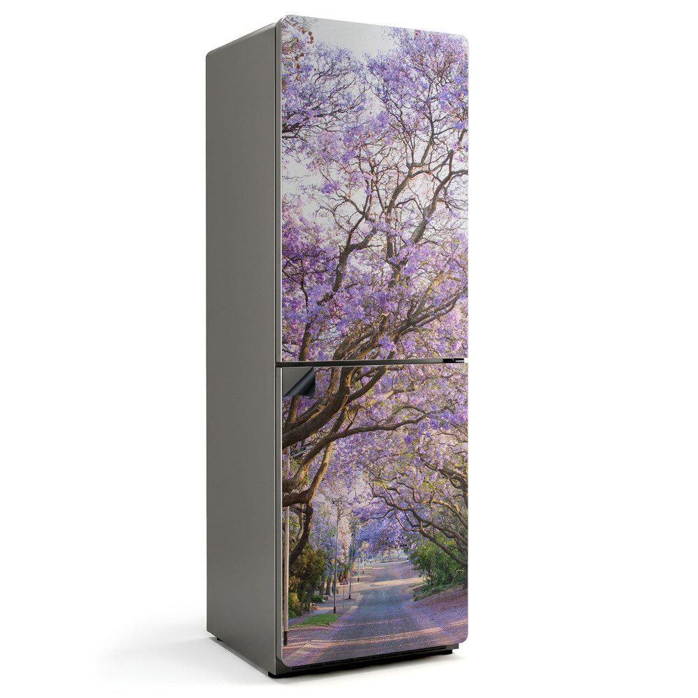 Magnet na ledničku Kvetoucí alej stromů