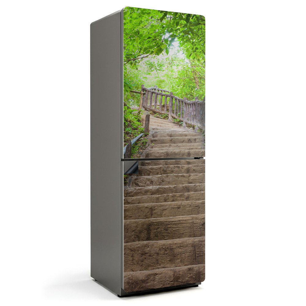 Magnet na ledničku Zelené lesní schody