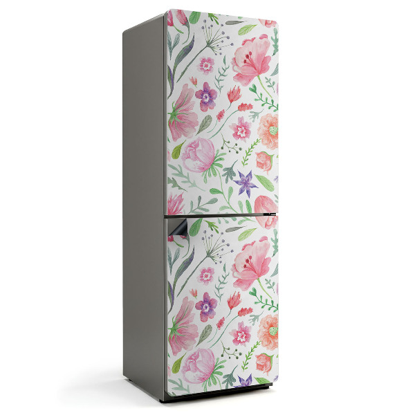 Magnet na ledničku Květinový motiv ve stylu akvarelu