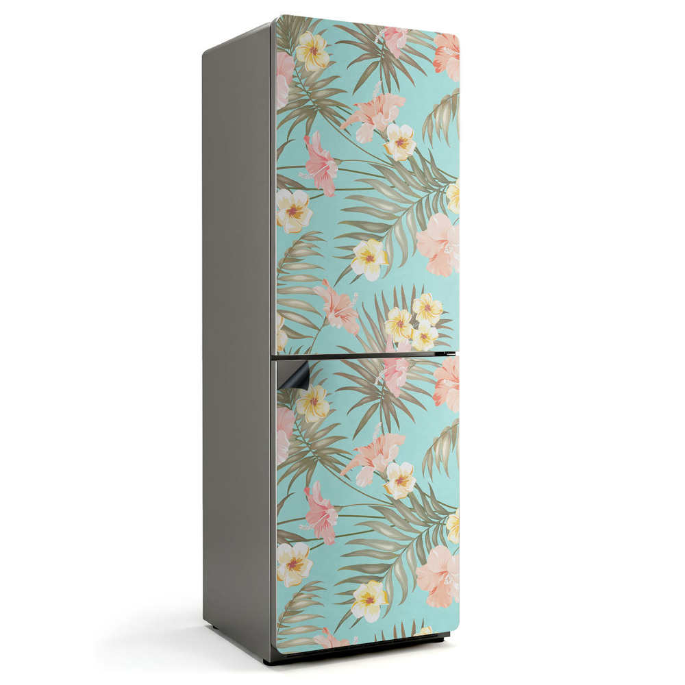 Magnet na ledničku Květinový motiv tropické rostliny