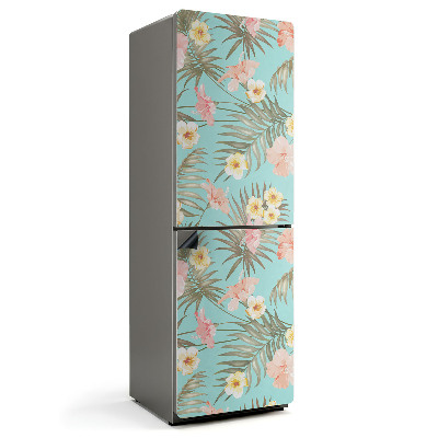 Magnet na ledničku Květinový motiv tropické rostliny