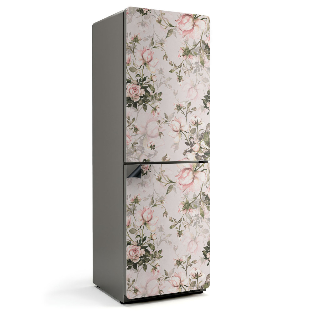 Magnet na ledničku Květinový motiv s růžemi