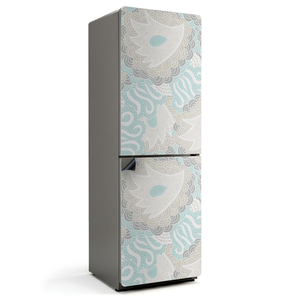 Magnet na ledničku Rostlinný vzor v abstraktní verzi