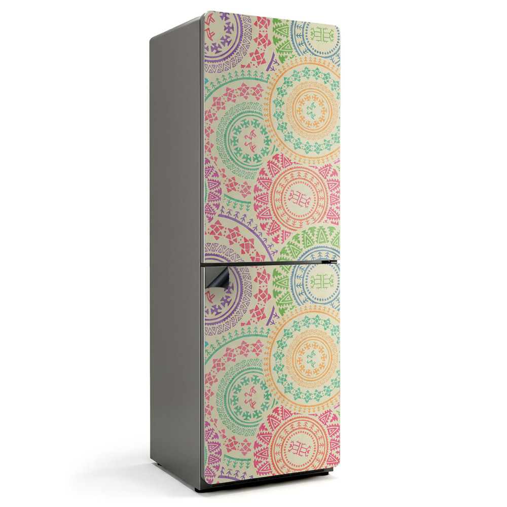 Magnet na ledničku Kruhy v etnickém stylu