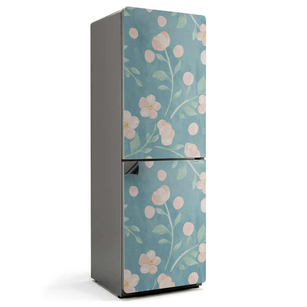 Magnet na ledničku Květinový motiv v pastelových odstínech