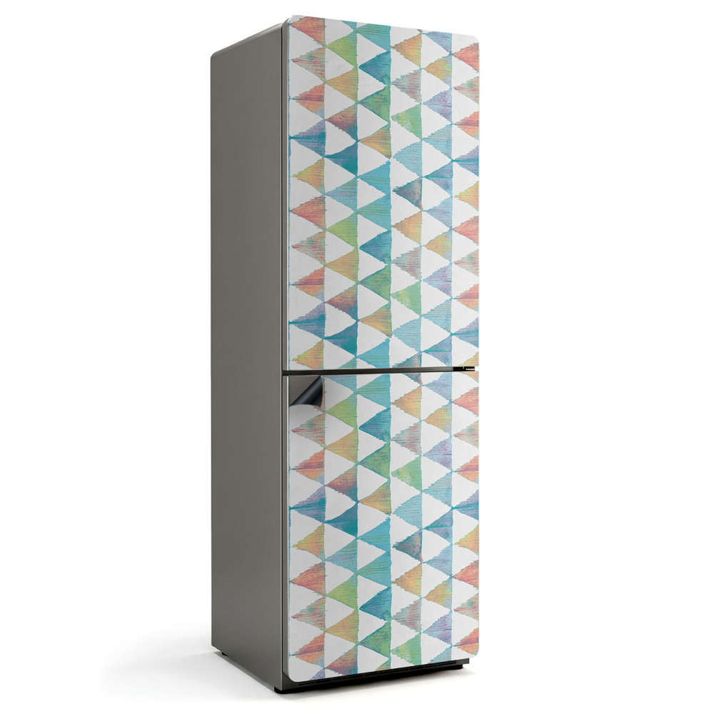 Magnet na ledničku Motiv trojúhelníkových tvarů