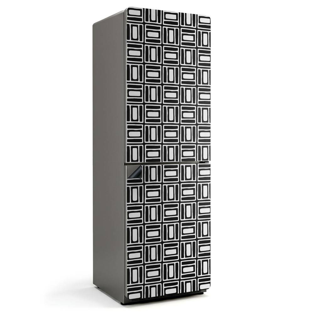 Magnet na ledničku Geometrický styl mřížkového vzoru