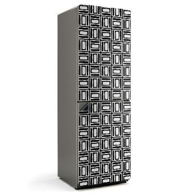 Magnet na ledničku Geometrický styl mřížkového vzoru