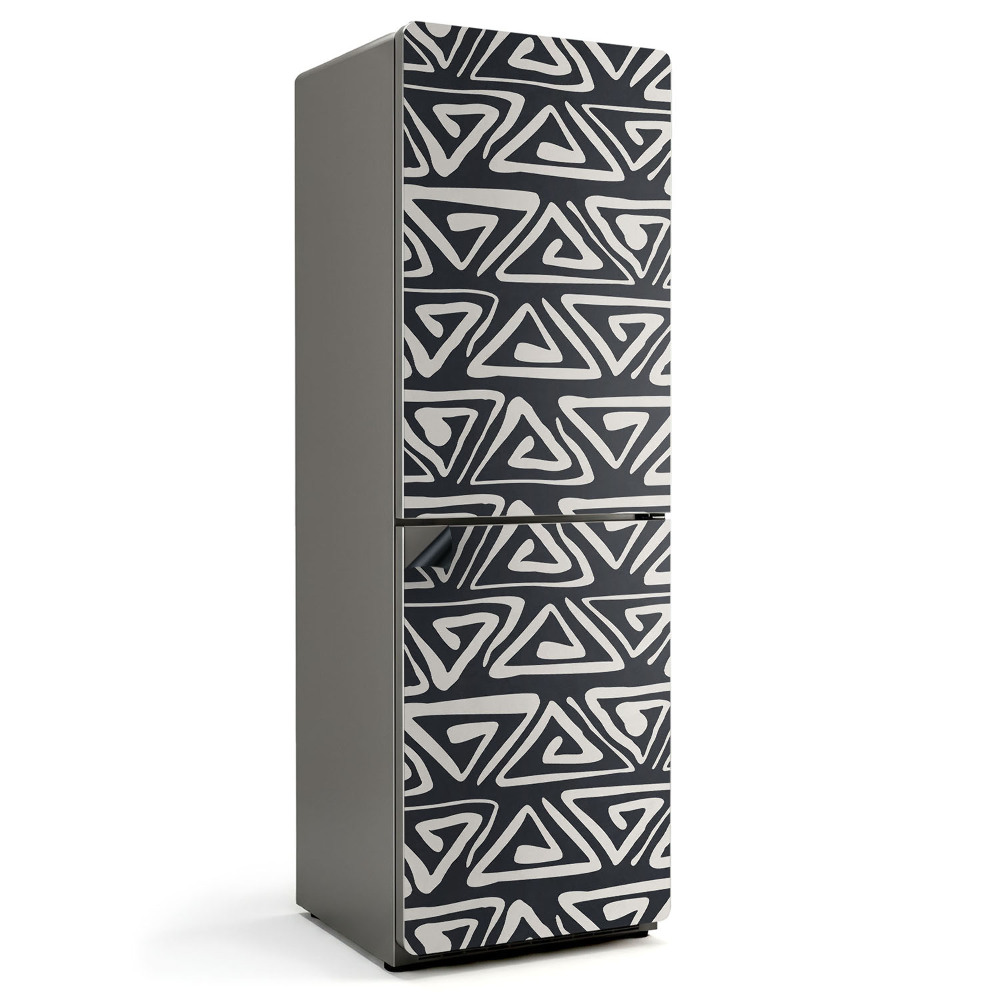 Magnet na ledničku Abstraktní trojúhelníkové postavy