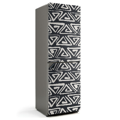 Magnet na ledničku Abstraktní trojúhelníkové postavy