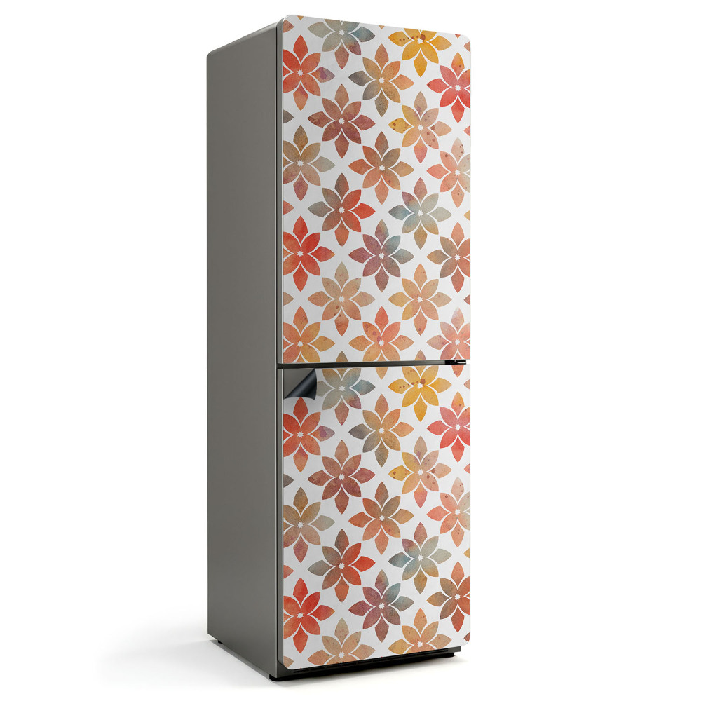 Magnet na ledničku Květinová síťovina v jemných odstínech