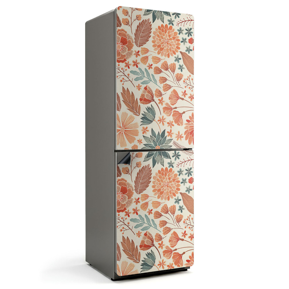 Magnet na ledničku Květinové aranžmá se zelenými listy