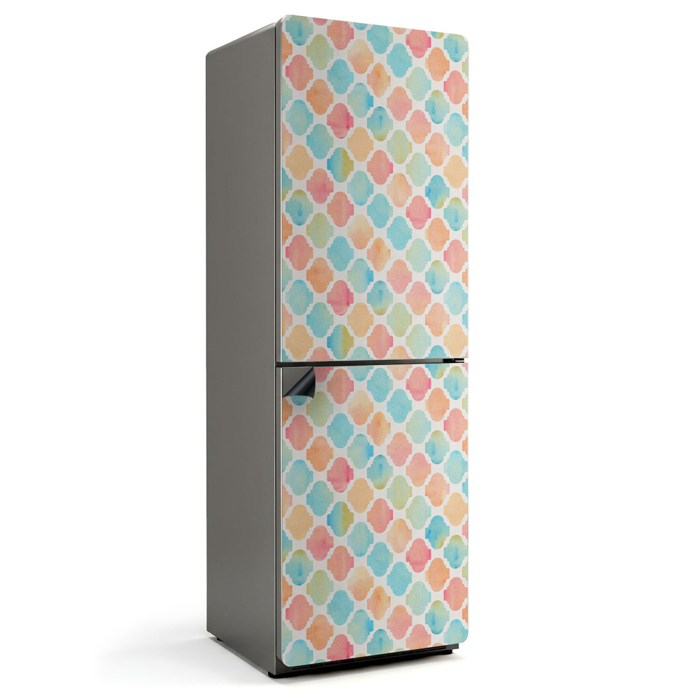 Magnet na ledničku Pastelové skvrny v dynamických tvarech