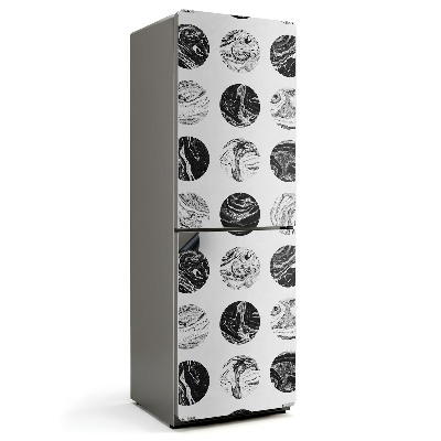 Magnet na ledničku Kulaté mramorové vzory