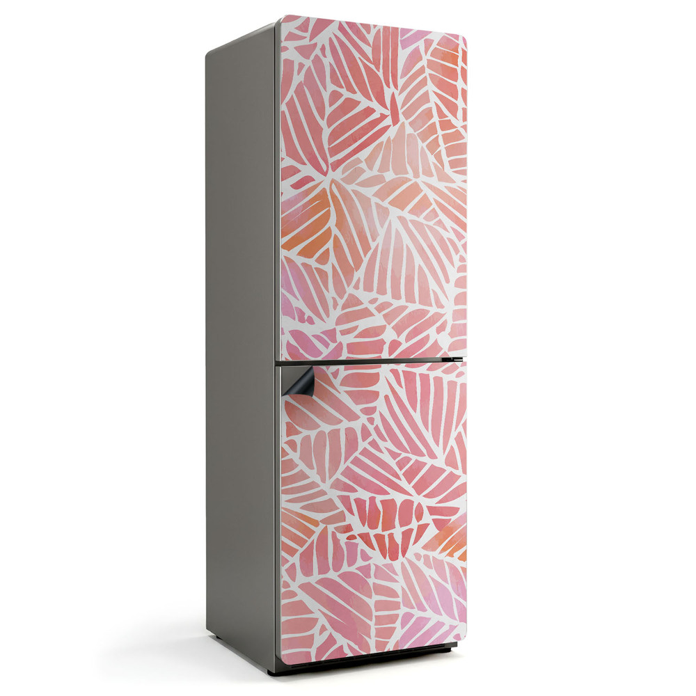 Magnet na ledničku Listový motiv v pastelových odstínech