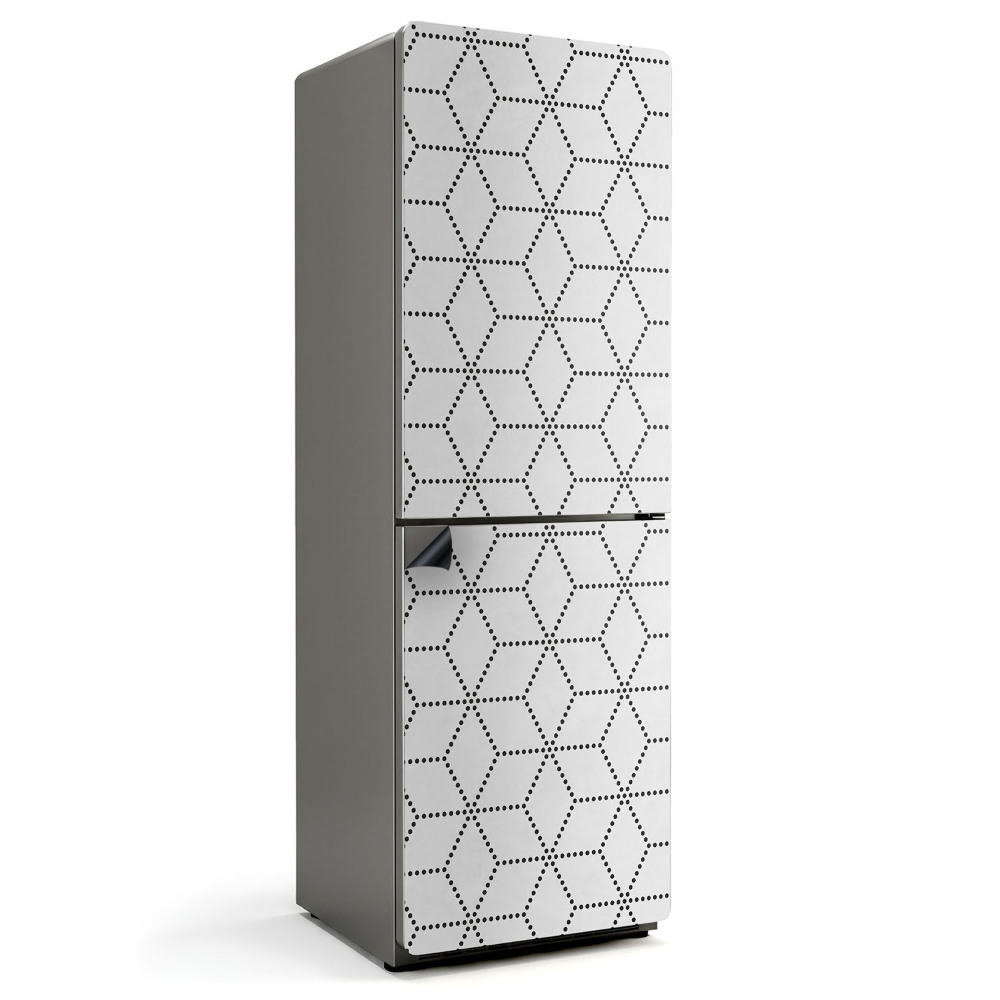 Magnet na ledničku Kosočtvercová síťovina v moderním stylu