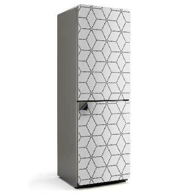 Magnet na ledničku Kosočtvercová síťovina v moderním stylu