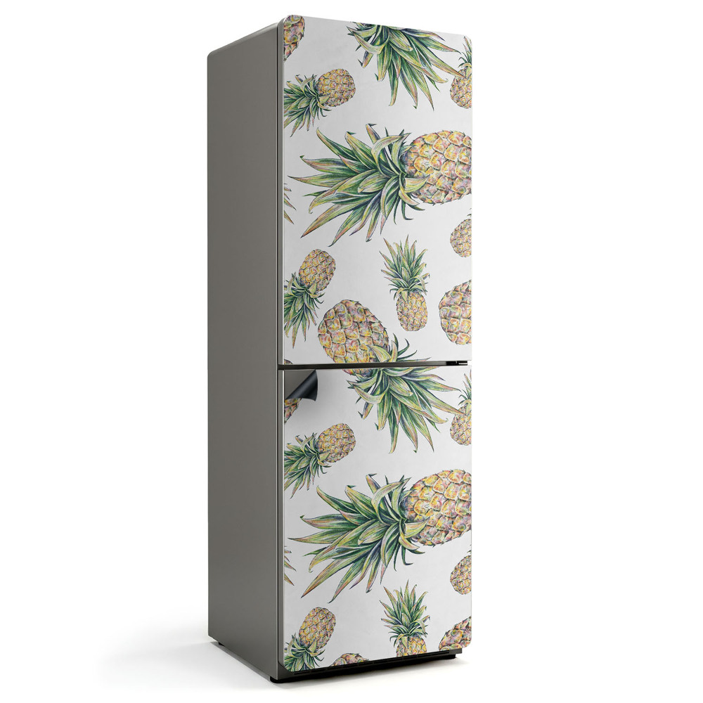 Magnet na ledničku Ananasový vzor ilustrace