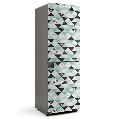 Magnet na ledničku Trojúhelníky a tečky v harmonickém uspořádání