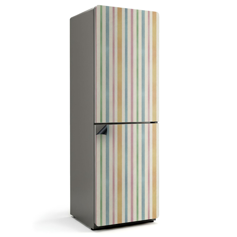 Magnet na ledničku Jemné proužky v pastelových odstínech