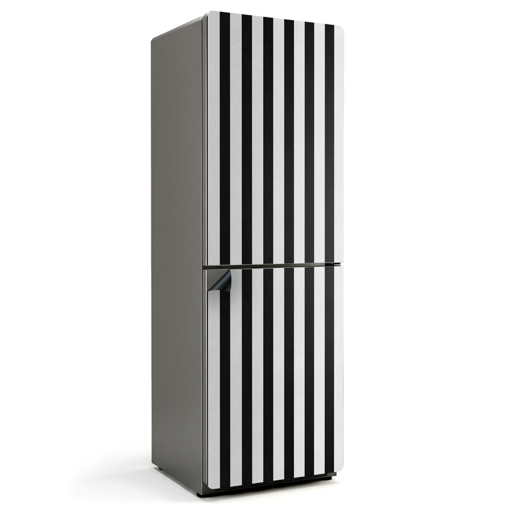 Magnet na ledničku Svislé pruhy v kontrastních odstínech