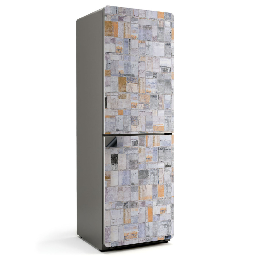 Magnet na ledničku Mozaika obdélníků v barvách