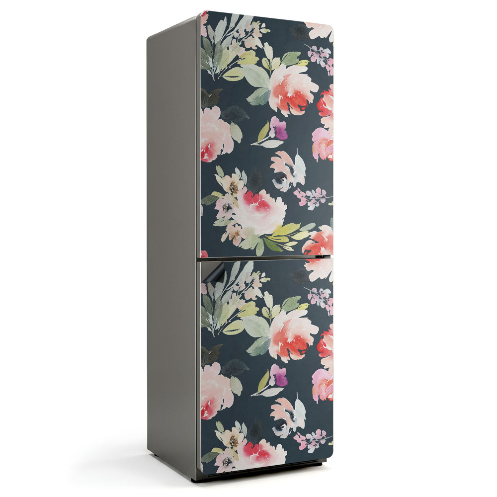 Magnet na ledničku Květinový motiv v akvarelové technice