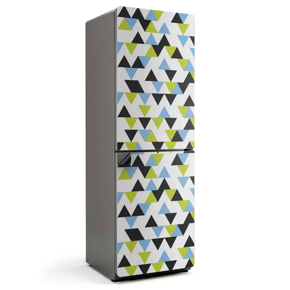 Magnet na ledničku Motiv energických trojúhelníkových tvarů